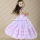 girls purple tulle maxi fairy dress